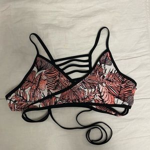 Wrap tie bikini top